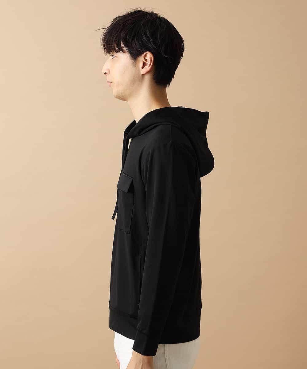 MKKJL05079 MK MICHEL KLEIN HOMME(MKミッシェルクランオム) オリジナルプルパーカー ブラック