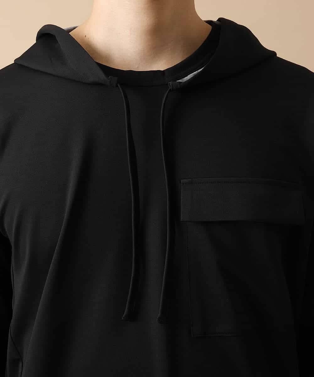 MKKJL05079 MK MICHEL KLEIN HOMME(MKミッシェルクランオム) オリジナルプルパーカー ブラック