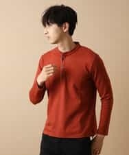 MKKJL07069 MK MICHEL KLEIN HOMME(MKミッシェルクランオム) バンドカラーカットソー オレンジ