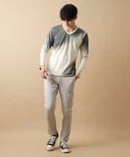 MKKJL19059 MK MICHEL KLEIN HOMME(MKミッシェルクランオム) カットソー／ネオラフィネテンジクチェック グリーン