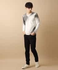 MKKJL19059 MK MICHEL KLEIN HOMME(MKミッシェルクランオム) カットソー／ネオラフィネテンジクチェック ブラック