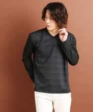 MKKJM40063 MK MICHEL KLEIN HOMME(MKミッシェルクランオム) ダブルフェイスプリント ダークグレー