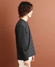 MKKJM40063 MK MICHEL KLEIN HOMME(MKミッシェルクランオム) ダブルフェイスプリント ダークグレー