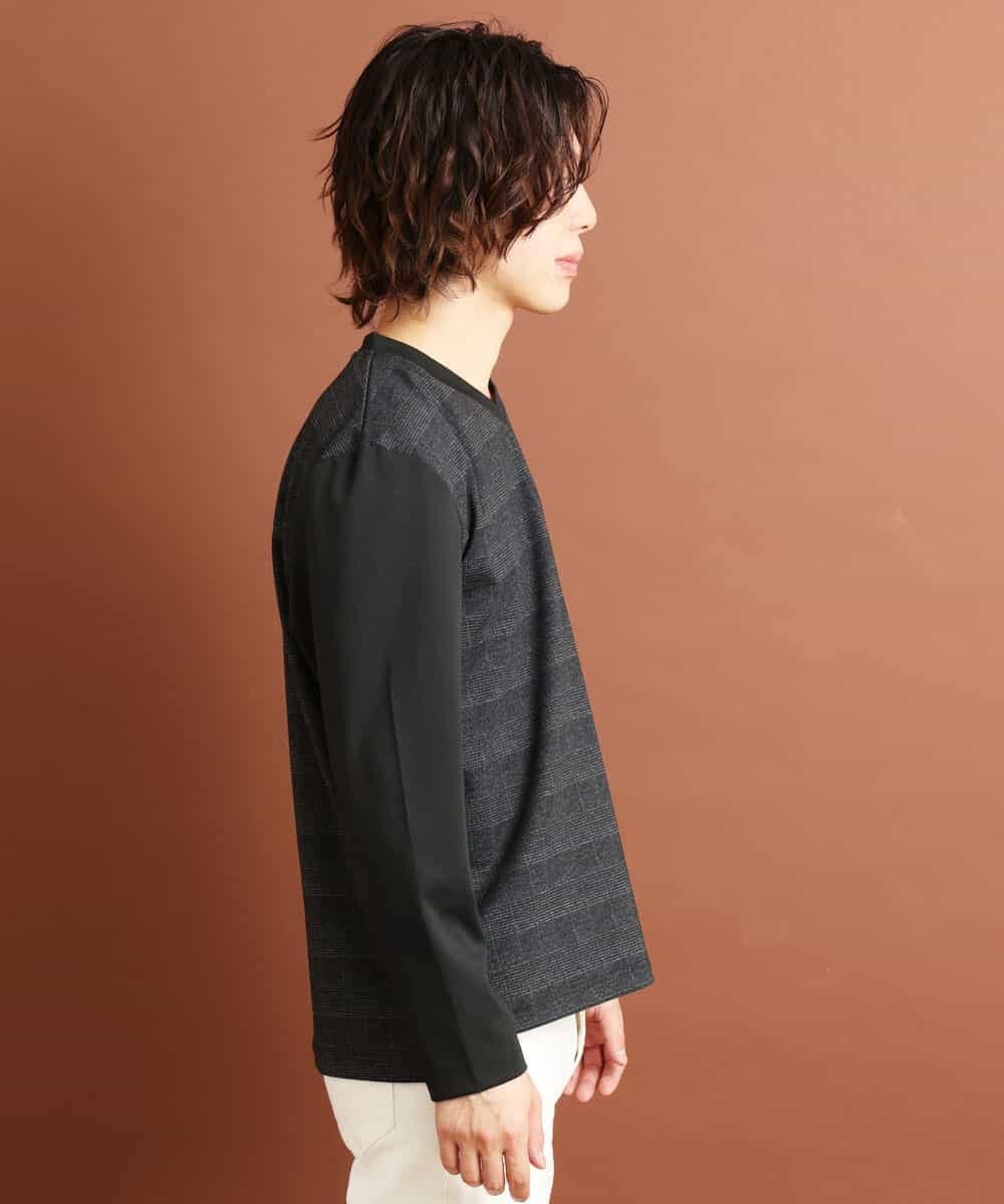 MKKJM40063 MK MICHEL KLEIN HOMME(MKミッシェルクランオム) ダブルフェイスプリント ダークグレー