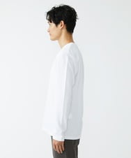 MKKJS02045 MK MICHEL KLEIN HOMME(MKミッシェルクランオム) ナシジ Vネックロングスリーブ  ホワイト(90)