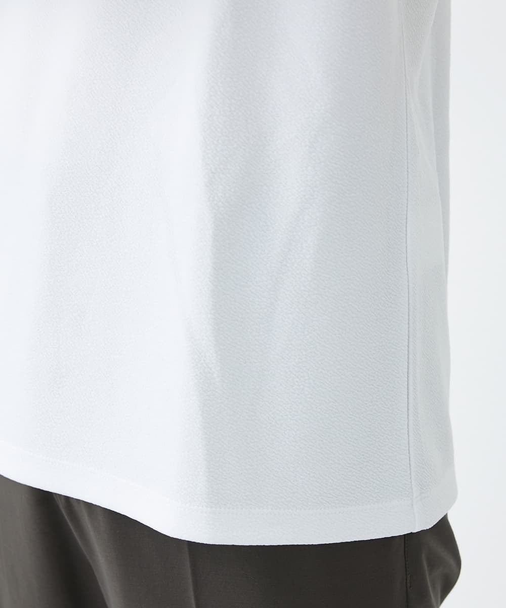 MKKJS02045 MK MICHEL KLEIN HOMME(MKミッシェルクランオム) ナシジ Vネックロングスリーブ  ホワイト(90)