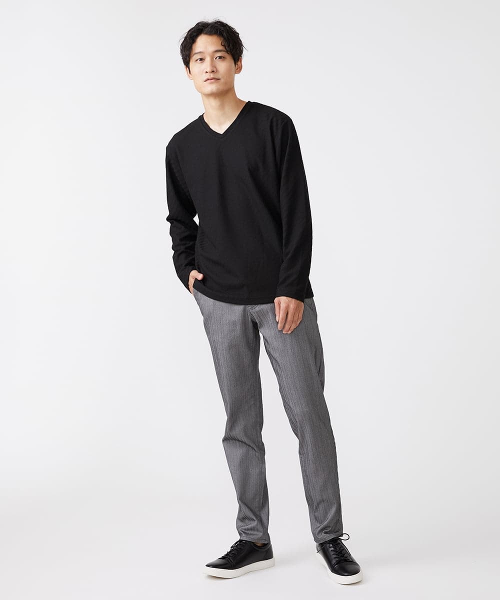 MKKJS53059 MK MICHEL KLEIN HOMME(MKミッシェルクランオム) リンクスカットソー ブラック(94)