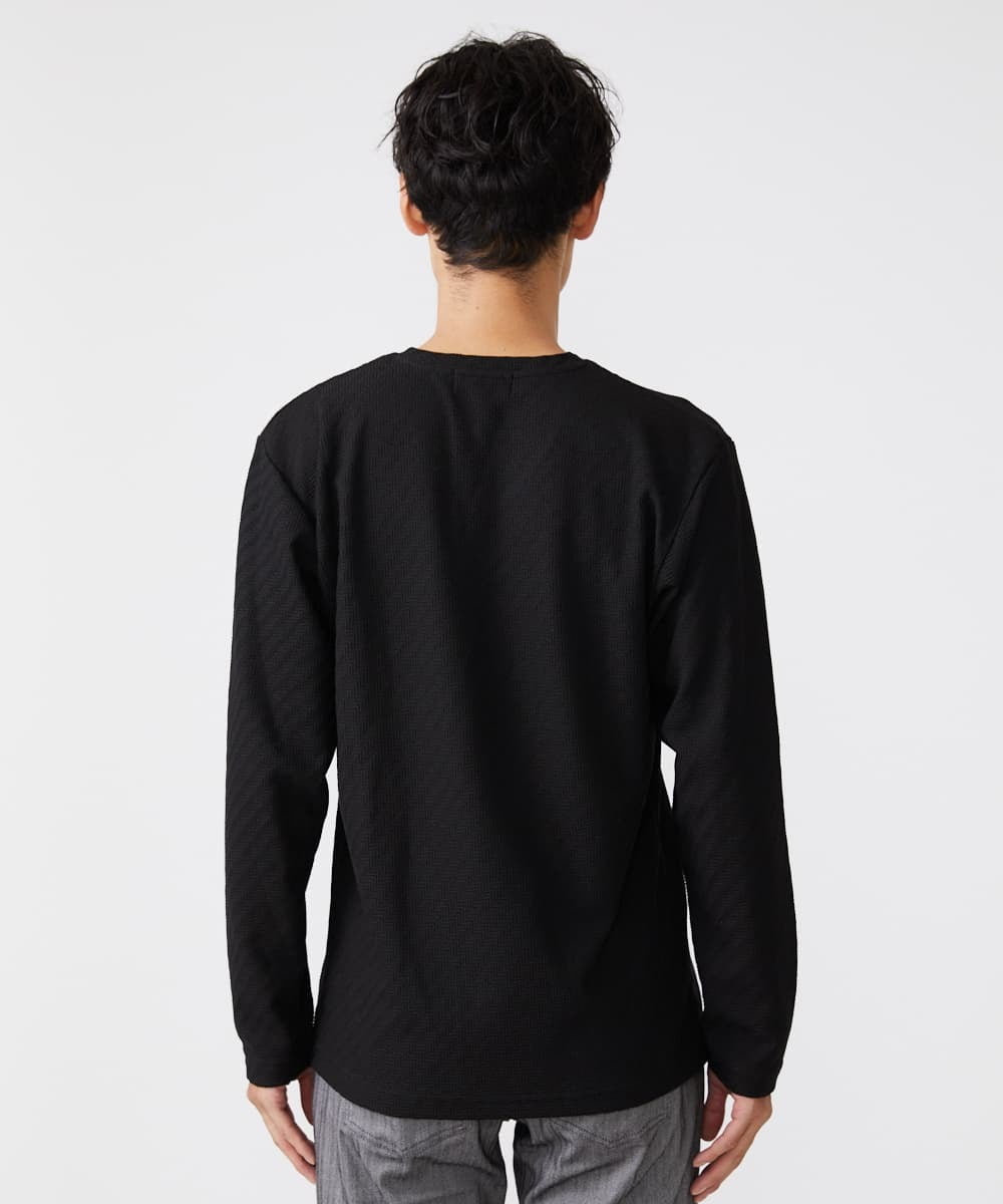 MKKJS53059 MK MICHEL KLEIN HOMME(MKミッシェルクランオム) リンクスカットソー ブラック(94)