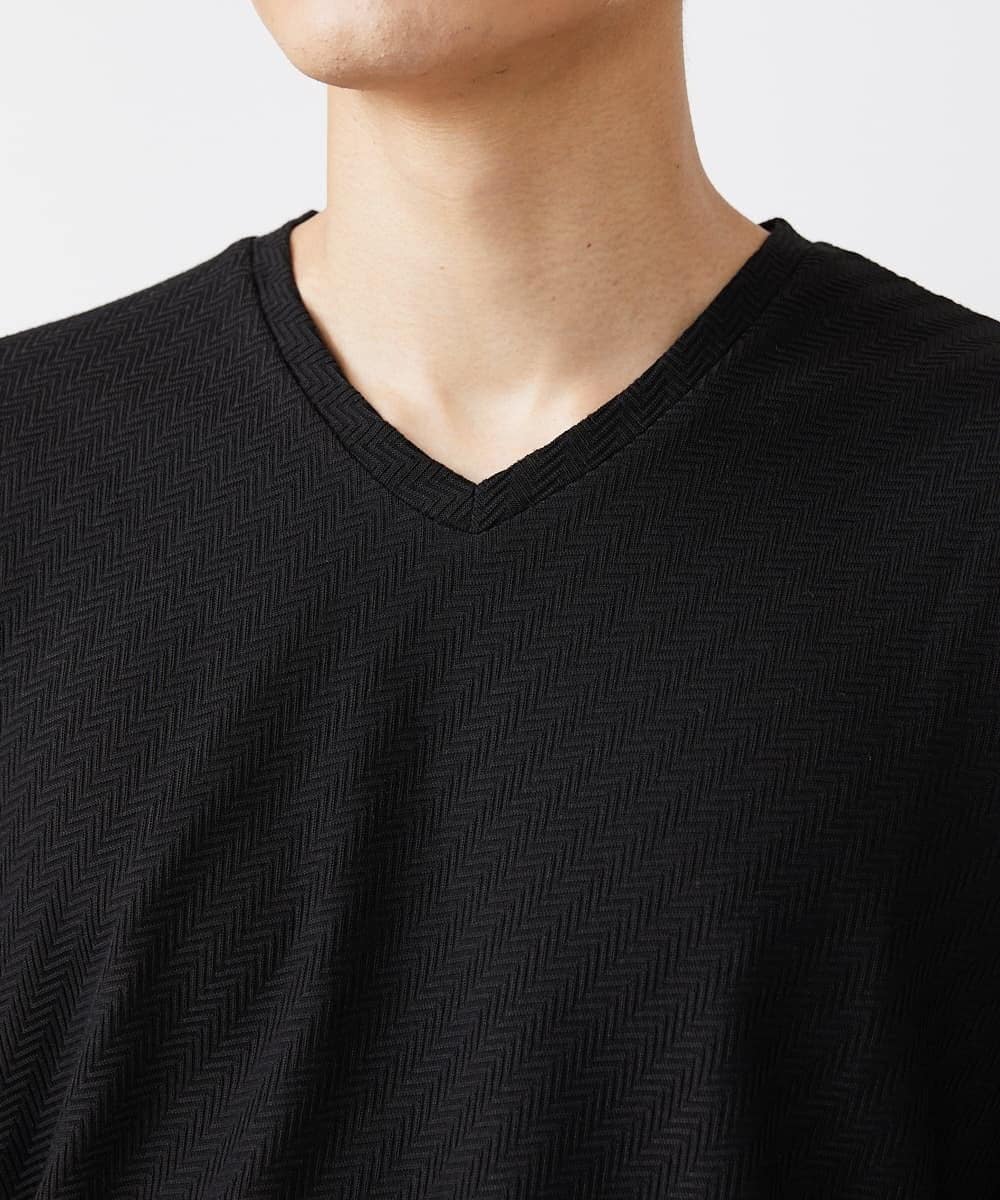MKKJS53059 MK MICHEL KLEIN HOMME(MKミッシェルクランオム) リンクスカットソー ブラック(94)