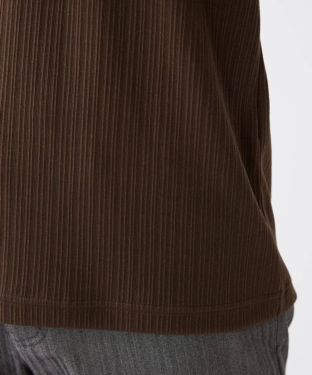 MKKJS55059 MK MICHEL KLEIN HOMME(MKミッシェルクランオム) ストレッチストライプカットソー ブラウン(87)