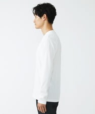 MKKJS55059 MK MICHEL KLEIN HOMME(MKミッシェルクランオム) ストレッチストライプカットソー ホワイト(90)