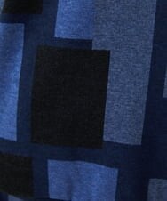 MKKJU11099 MK MICHEL KLEIN HOMME(MKミッシェルクランオム) ダブルジャガードブロックパーカー ネイビー(57)