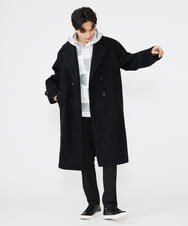 MKKJU11099 MK MICHEL KLEIN HOMME(MKミッシェルクランオム) ダブルジャガードブロックパーカー ホワイト(90)