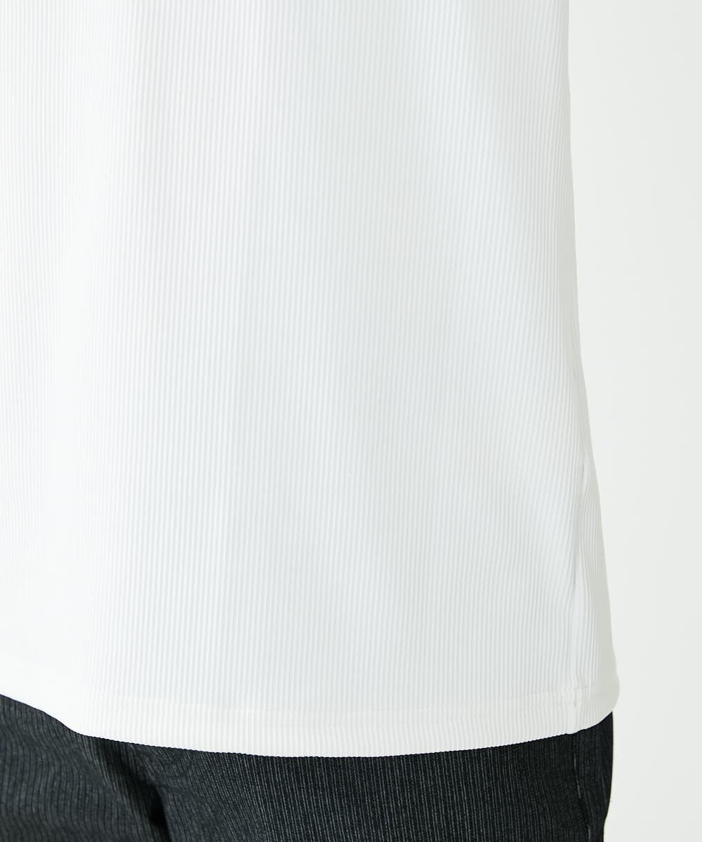 MKKJU17059 MK MICHEL KLEIN HOMME(MKミッシェルクランオム) テレコカットソー ホワイト(90)