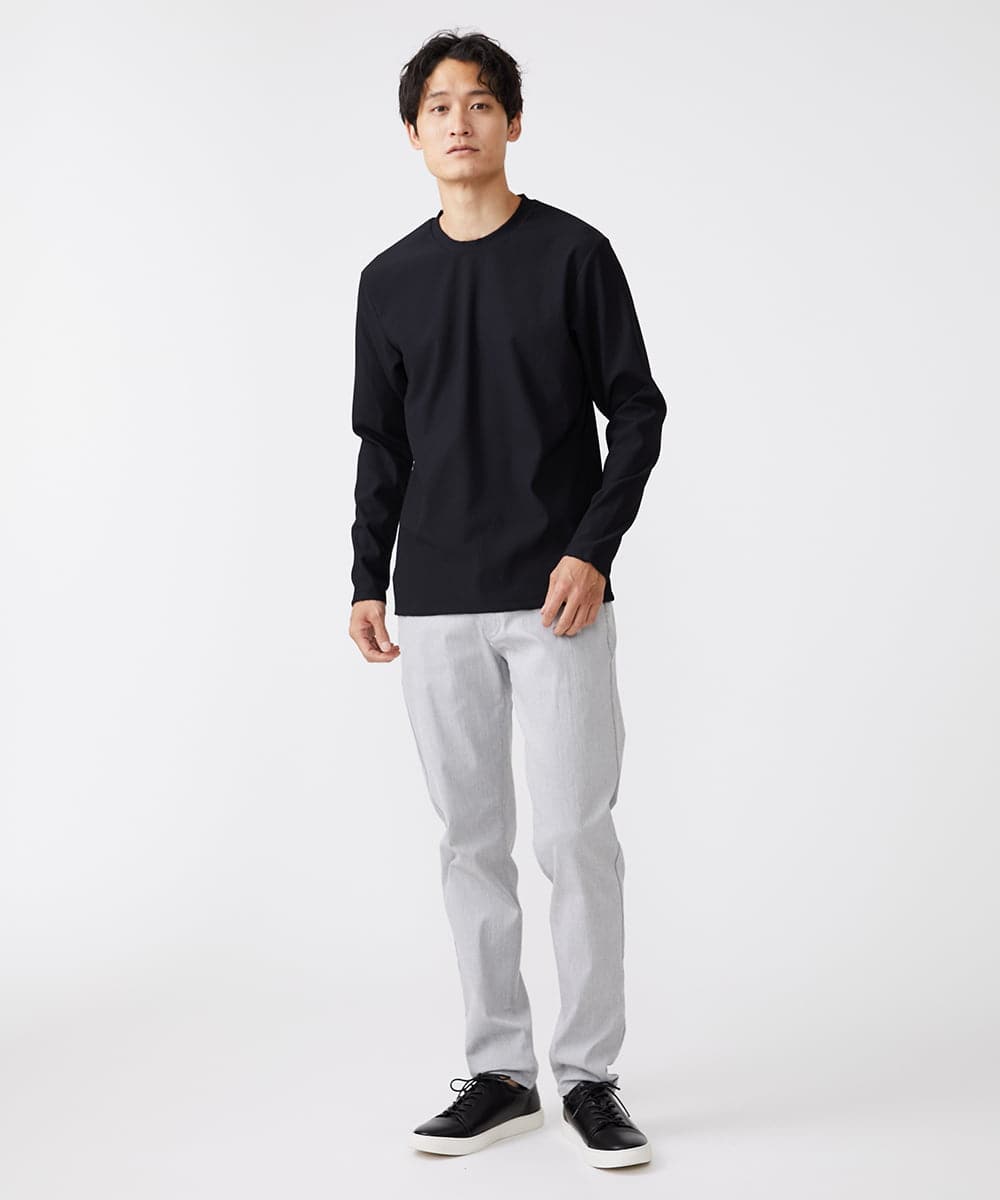 MKKJU17059 MK MICHEL KLEIN HOMME(MKミッシェルクランオム) テレコカットソー ブラック(94)