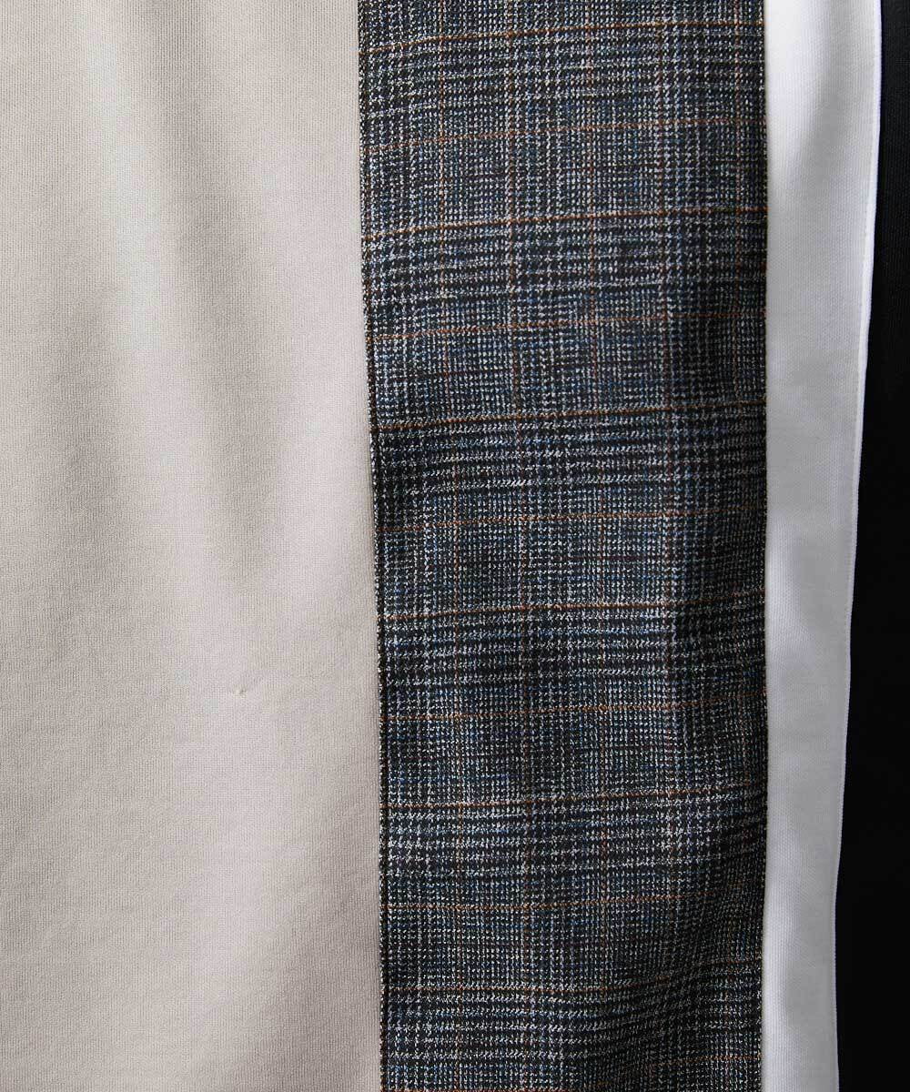 MKKJU18059 MK MICHEL KLEIN HOMME(MKミッシェルクランオム) ストライプカットソー アイボリー(80)