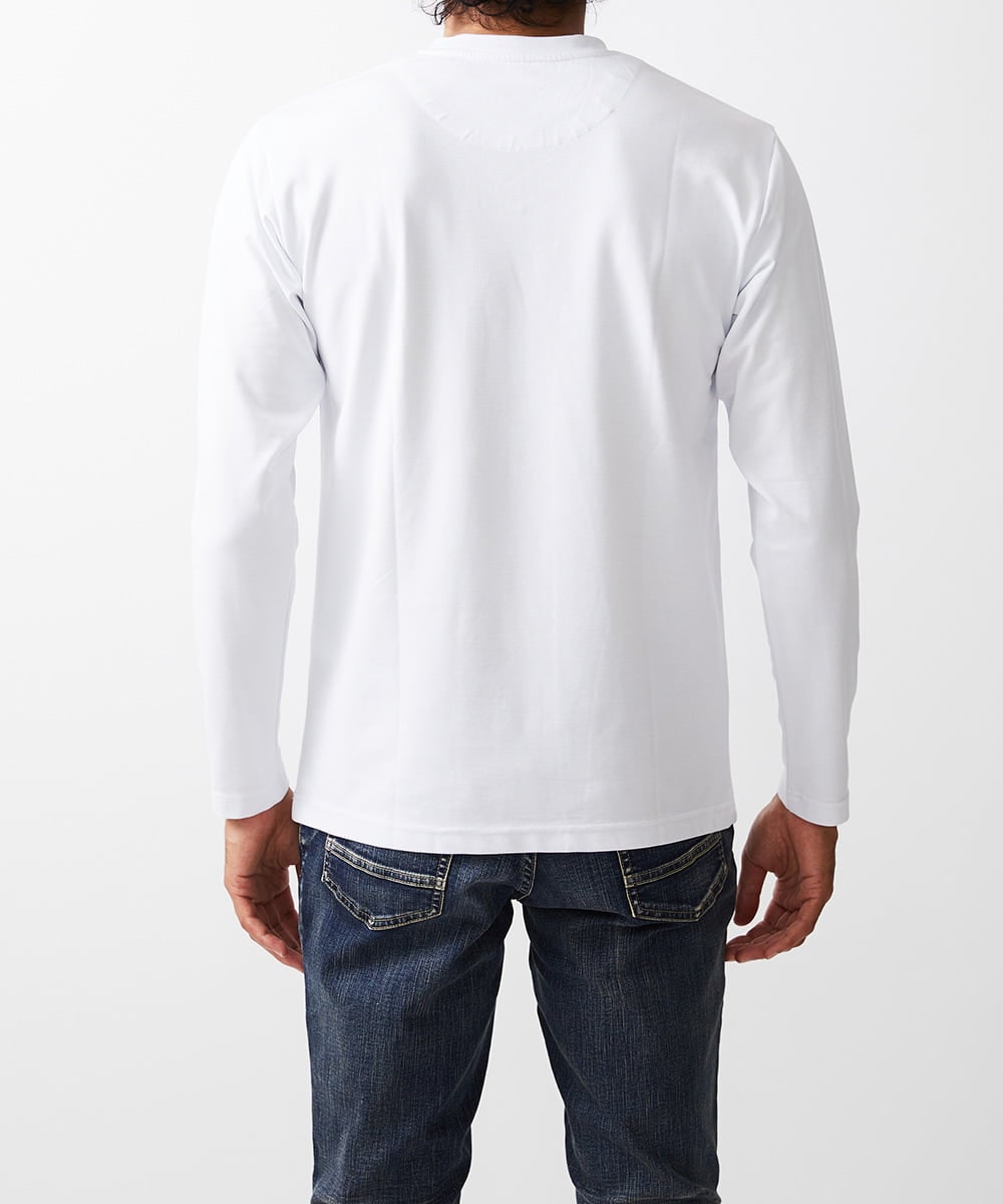 MKKJU19063 MK MICHEL KLEIN HOMME(MKミッシェルクランオム) レッドカップキャンペーン / グラフィックプリントカットソー ホワイト(90)