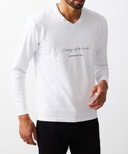 MKKJU19063 MK MICHEL KLEIN HOMME(MKミッシェルクランオム) レッドカップキャンペーン / グラフィックプリントカットソー ライトグレー(91)