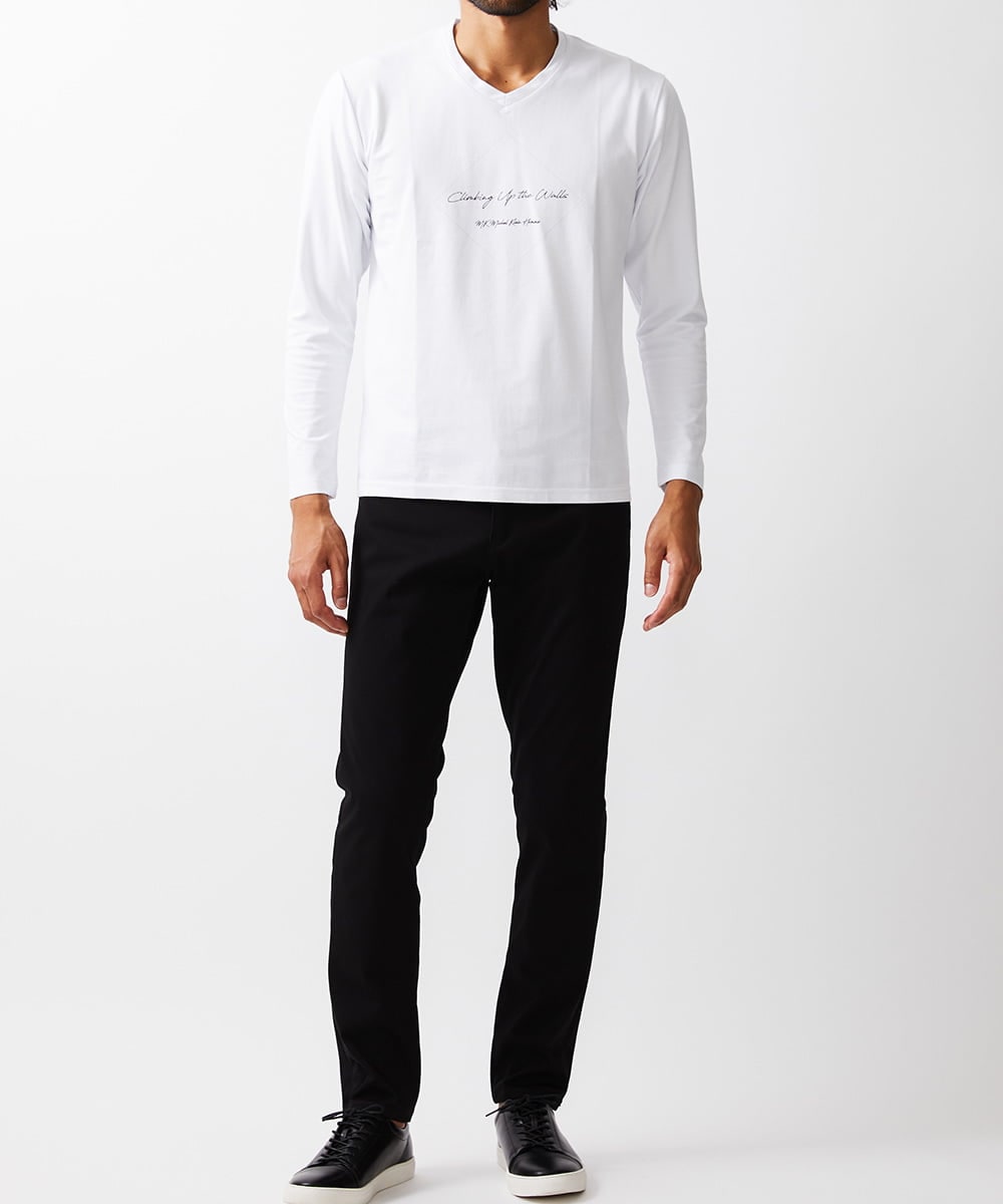 MKKJU19063 MK MICHEL KLEIN HOMME(MKミッシェルクランオム) レッドカップキャンペーン / グラフィックプリントカットソー ライトグレー(91)