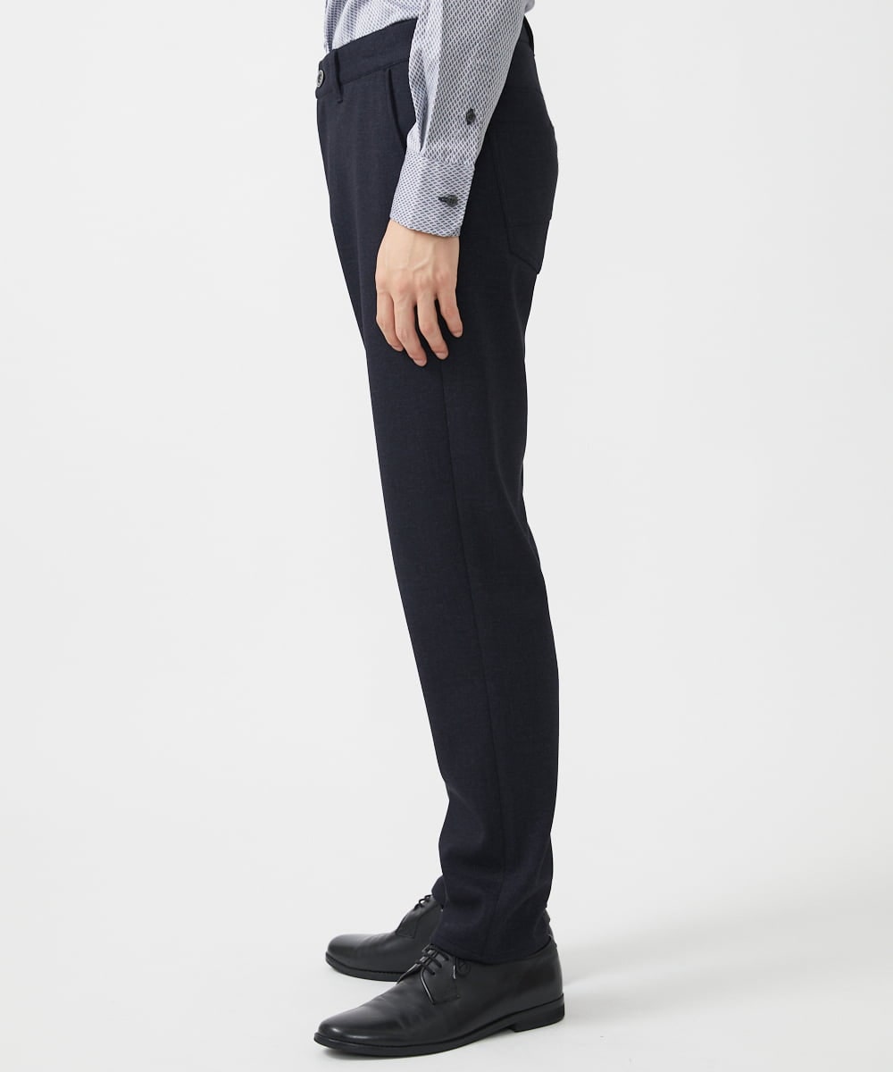 MKLAA55140 MK MICHEL KLEIN HOMME(MKミッシェルクランオム) 【セットアップ対応/全4サイズ展開】テーパードパンツ / TEC EASY JERSY 2024 ネイビー