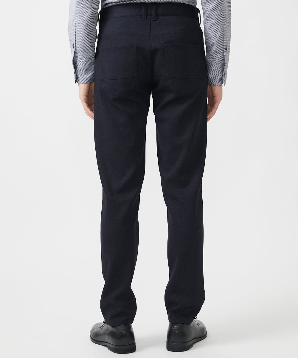 MKLAA55140 MK MICHEL KLEIN HOMME(MKミッシェルクランオム) 【セットアップ対応/全4サイズ展開】テーパードパンツ / TEC EASY JERSY 2024 ネイビー