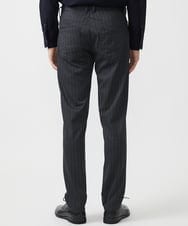MKLAA57140 MK MICHEL KLEIN HOMME(MKミッシェルクランオム) 【セットアップ対応/全4サイズ展開】テーパードパンツ/TEC EASY へリンボン ダークグレー