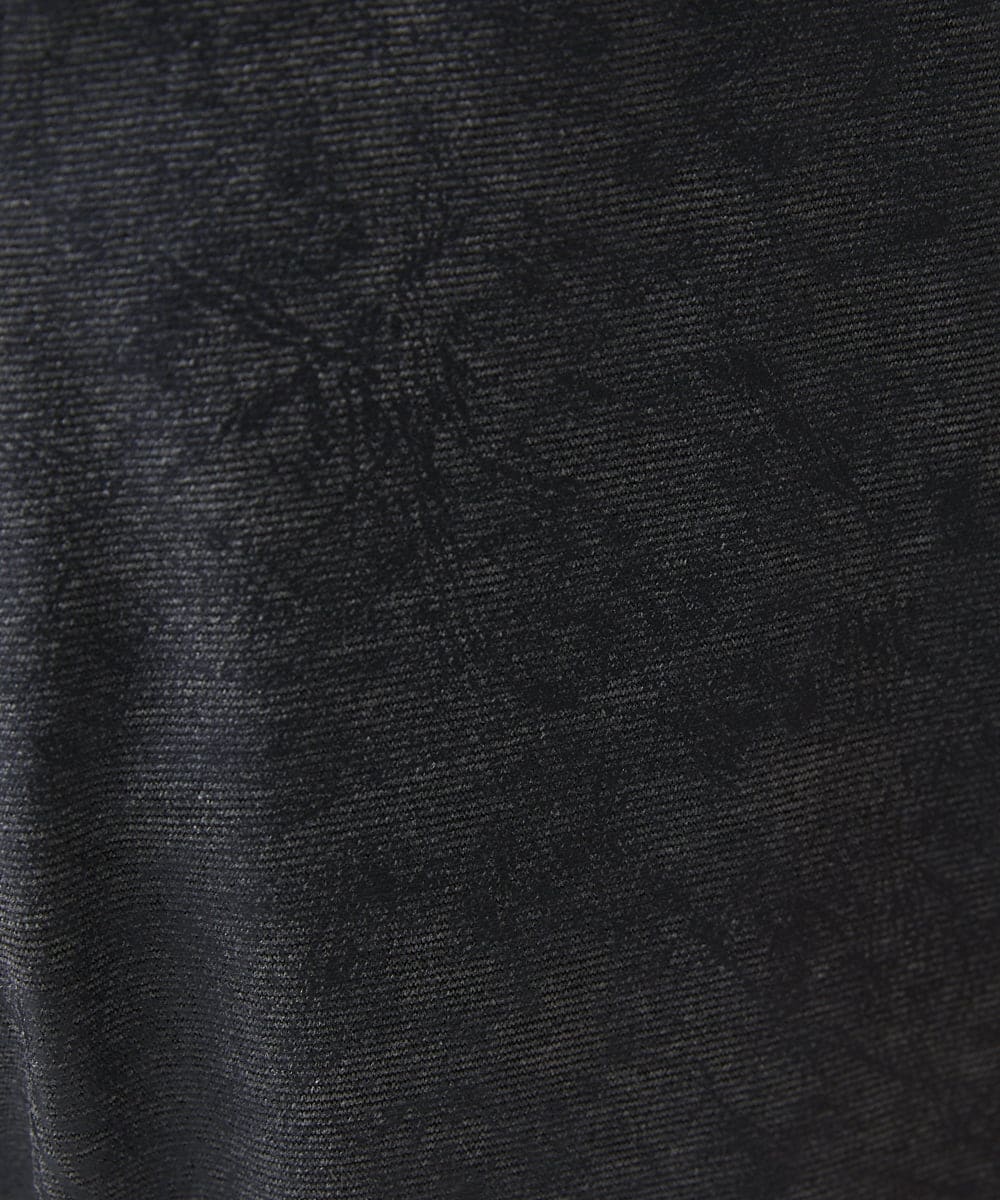 MKLAA61150 MK MICHEL KLEIN HOMME(MKミッシェルクランオム) 【セットアップ対応/全4サイズ展開】レザー調プリントスラックス/TECEASYレザージャージ ブラック