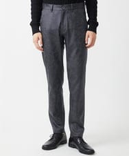 MKLAA61150 MK MICHEL KLEIN HOMME(MKミッシェルクランオム) 【セットアップ対応/全4サイズ展開】レザー調プリントスラックス/TECEASYレザージャージ ブラック