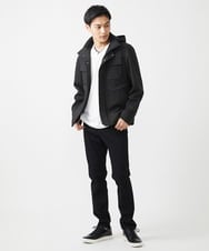 MKLAC04090 MK MICHEL KLEIN HOMME(MKミッシェルクランオム) 【全5サイズ展開】ベーシックストレッチパンツ / 2024年AW ブラック