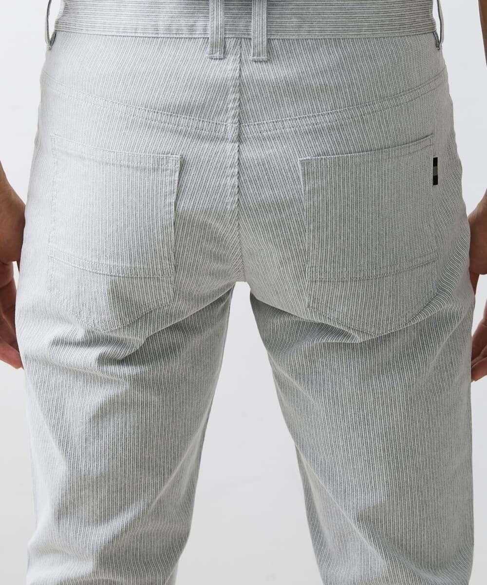 MKLAC05120 MK MICHEL KLEIN HOMME(MKミッシェルクランオム) 【4サイズ展開】ストレッチパンツ/コードレーン2024AW ライトグレー