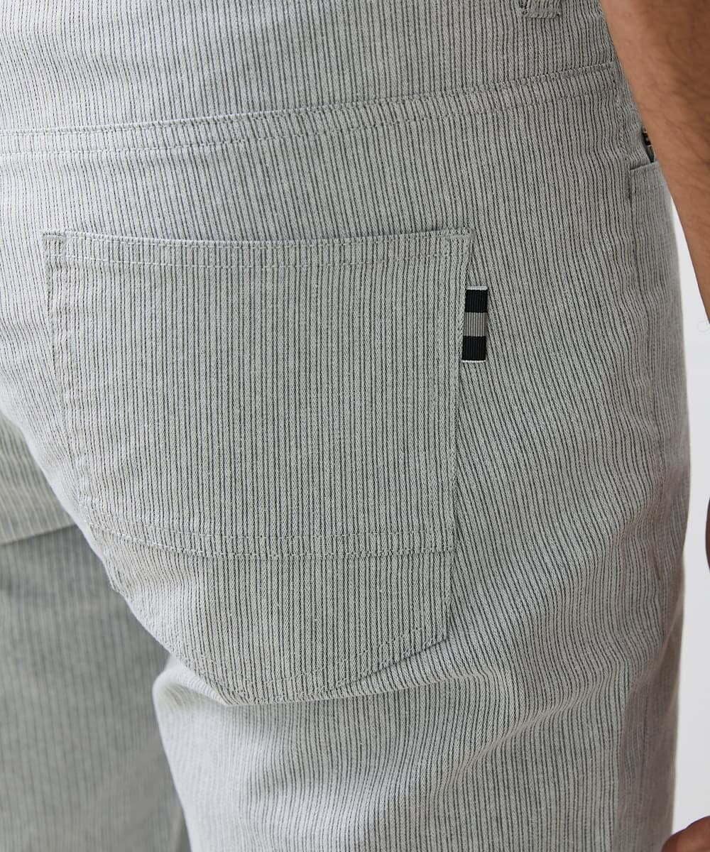MKLAC05120 MK MICHEL KLEIN HOMME(MKミッシェルクランオム) 【4サイズ展開】ストレッチパンツ/コードレーン2024AW ライトグレー