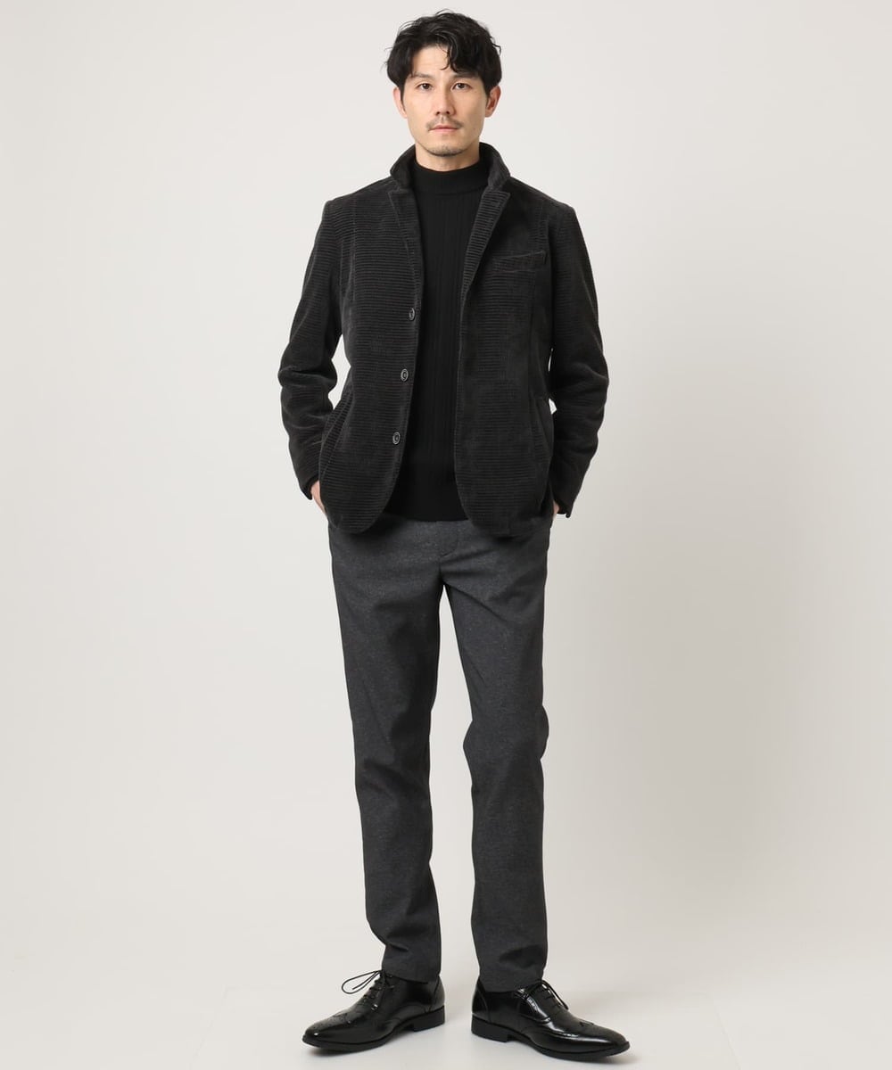 MKLAD54130 MK MICHEL KLEIN HOMME(MKミッシェルクランオム) 【オンオフ兼用】アクティブセッターオックス スラックス ダークグレー