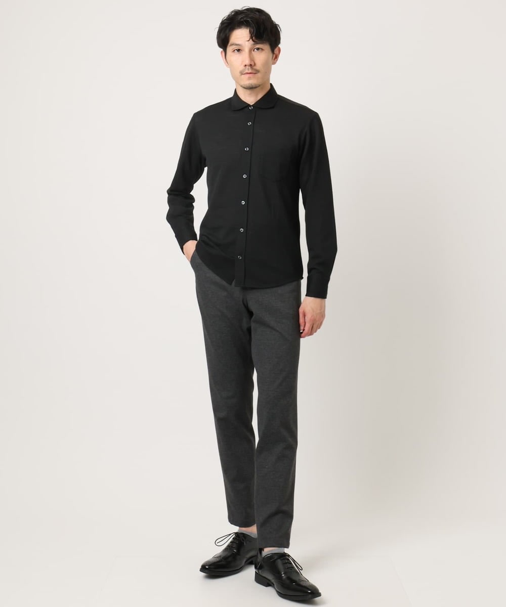 MKLAD54130 MK MICHEL KLEIN HOMME(MKミッシェルクランオム) 【オンオフ兼用】アクティブセッターオックス スラックス ダークグレー