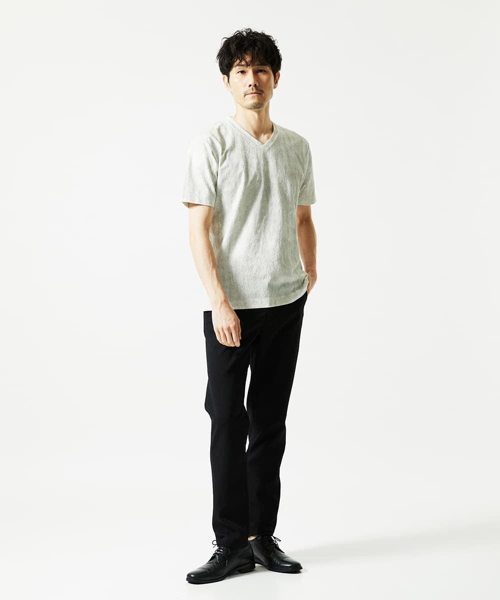 MKLAD54130 MK MICHEL KLEIN HOMME(MKミッシェルクランオム) 【オンオフ兼用】アクティブセッターオックス スラックス ブラック