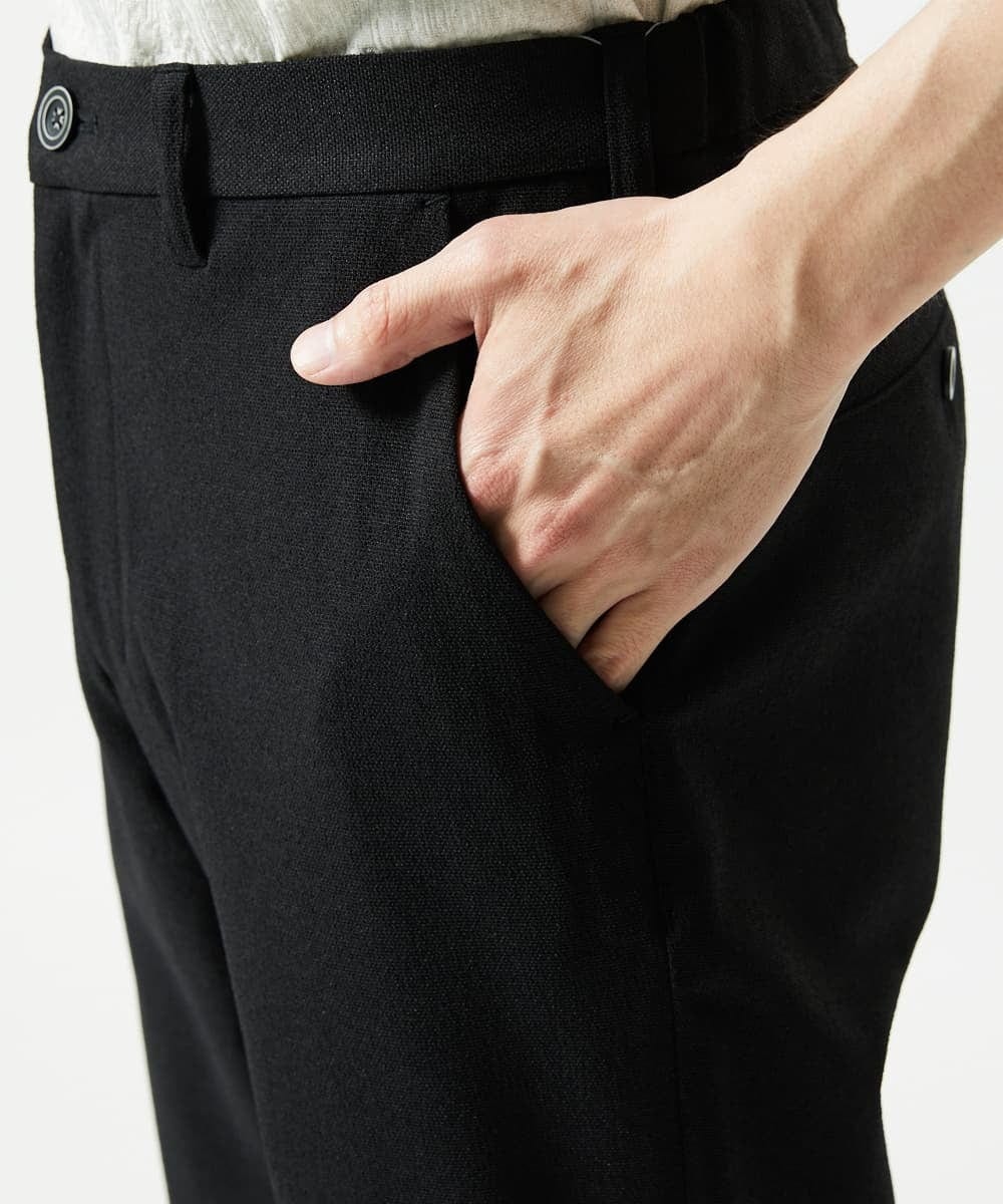 MKLAD54130 MK MICHEL KLEIN HOMME(MKミッシェルクランオム) 【オンオフ兼用】アクティブセッターオックス スラックス ブラック