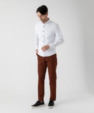 MKLAD60130 MK MICHEL KLEIN HOMME(MKミッシェルクランオム) 【2WAYストレッチ/一部色のみセットアップ対応】ハイストレッチスラックス オレンジ
