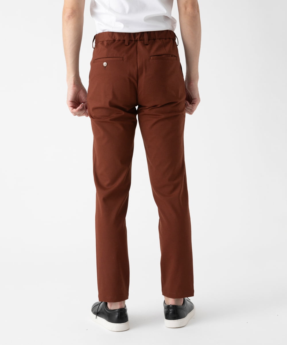 MKLAD60130 MK MICHEL KLEIN HOMME(MKミッシェルクランオム) 【2WAYストレッチ/一部色のみセットアップ対応】ハイストレッチスラックス オレンジ