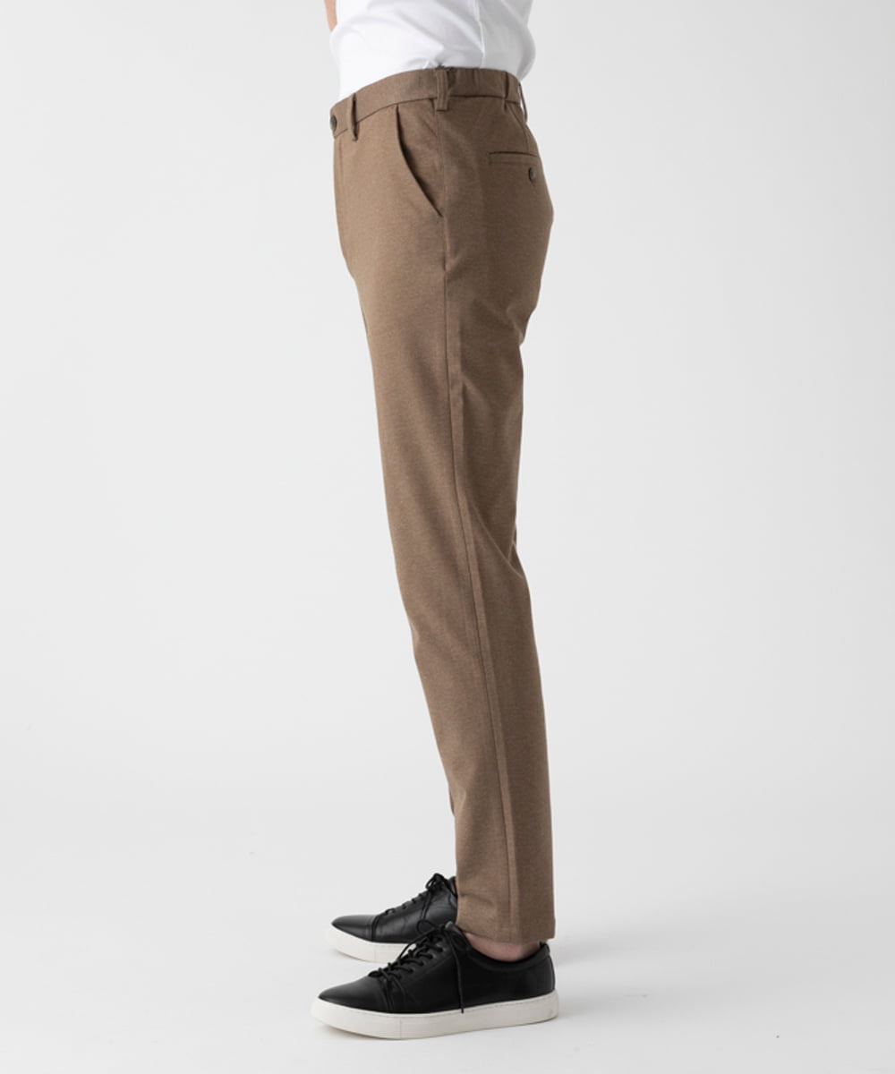 MKLAD60130 MK MICHEL KLEIN HOMME(MKミッシェルクランオム) 【2WAYストレッチ/一部色のみセットアップ対応】ハイストレッチスラックス ベージュ