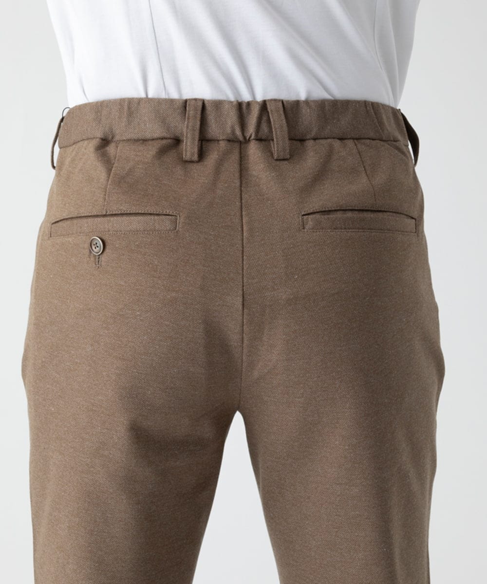MKLAD60130 MK MICHEL KLEIN HOMME(MKミッシェルクランオム) 【2WAYストレッチ/一部色のみセットアップ対応】ハイストレッチスラックス ベージュ