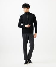 MKLAD60130 MK MICHEL KLEIN HOMME(MKミッシェルクランオム) 【セットアップ対応／ストレッチ】ハイストレッチスラックス ダークグレー