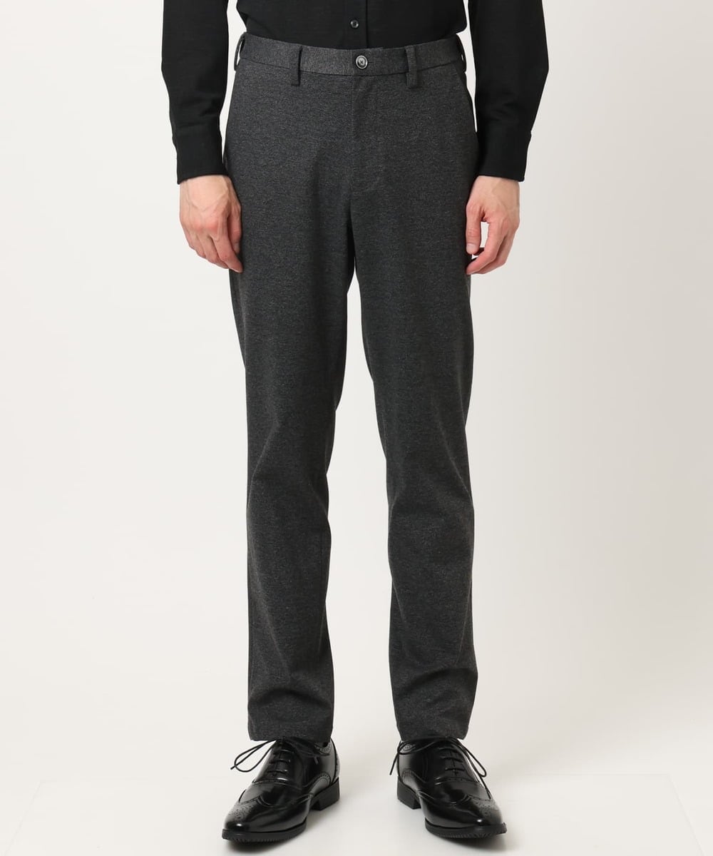 MKLAD60130 MK MICHEL KLEIN HOMME(MKミッシェルクランオム) 【快適ストレッチ】ハイストレッチスラックス「セットアップ対応」 ダークグレー