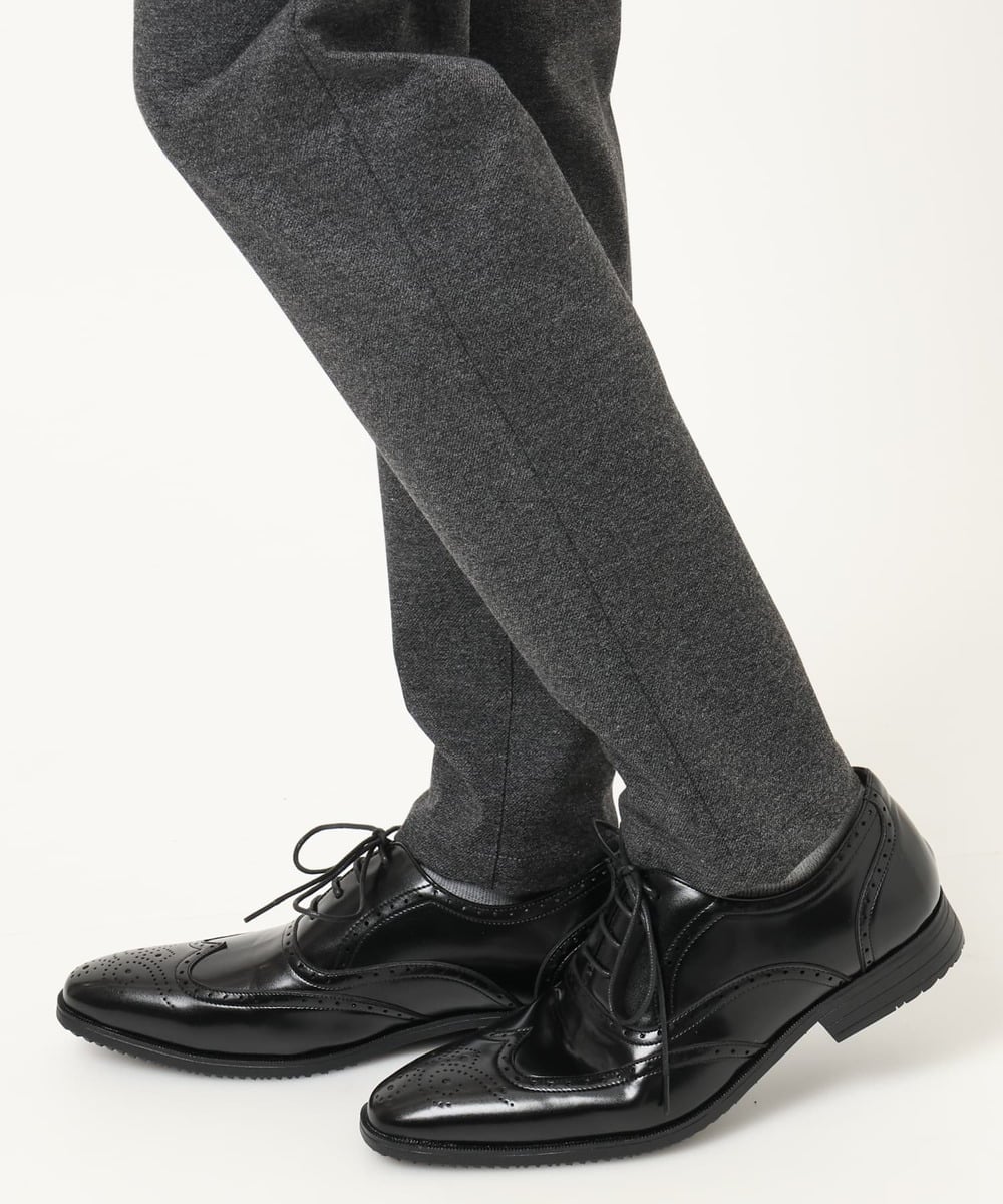MKLAD60130 MK MICHEL KLEIN HOMME(MKミッシェルクランオム) 【快適ストレッチ】ハイストレッチスラックス「セットアップ対応」 ダークグレー