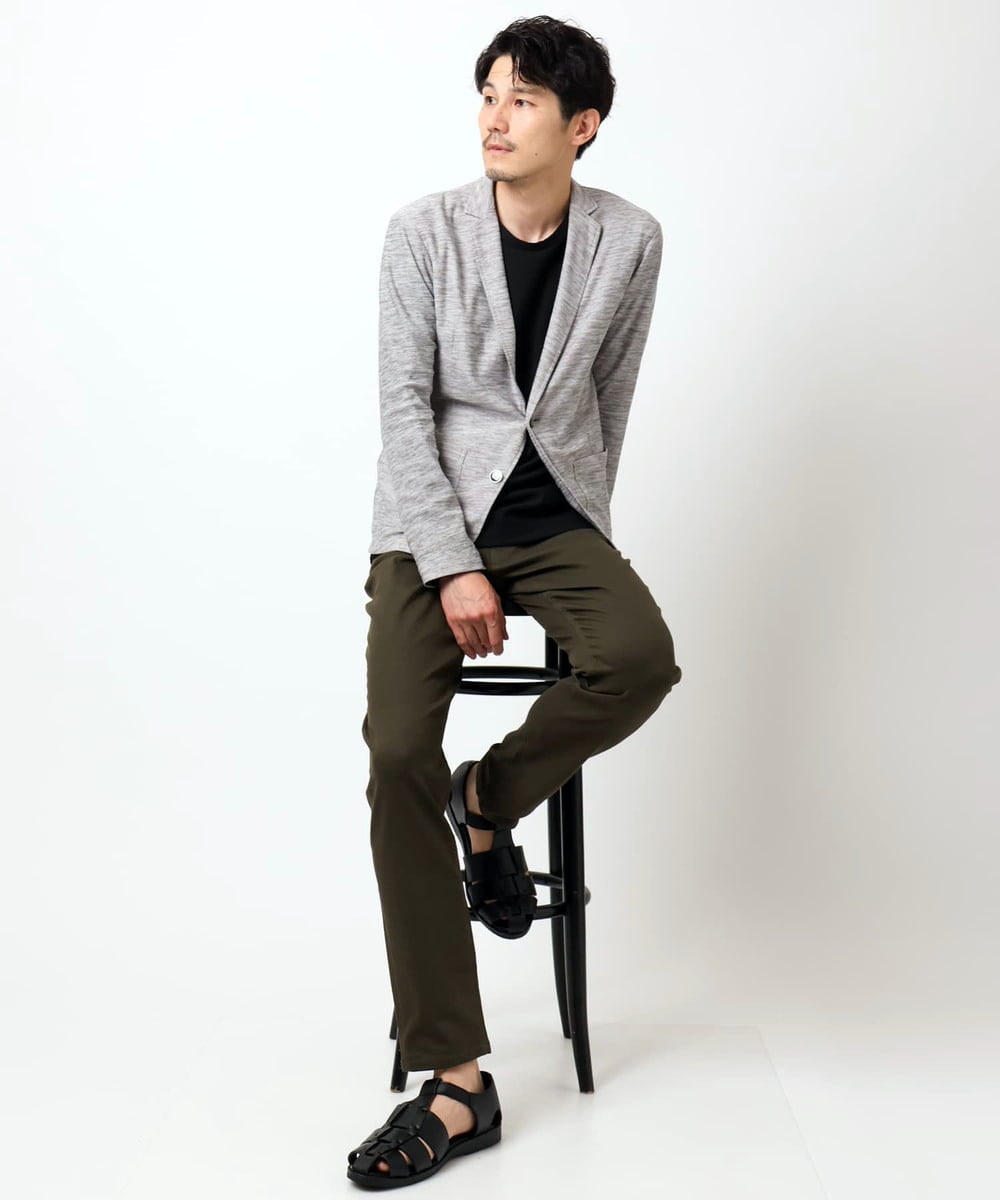 MKLAF03090 MK MICHEL KLEIN HOMME(MKミッシェルクランオム) ガムストレッチパンツ カーキ