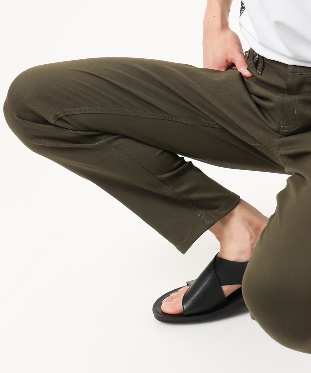 MKLAF03090 MK MICHEL KLEIN HOMME(MKミッシェルクランオム) ガムストレッチパンツ カーキ
