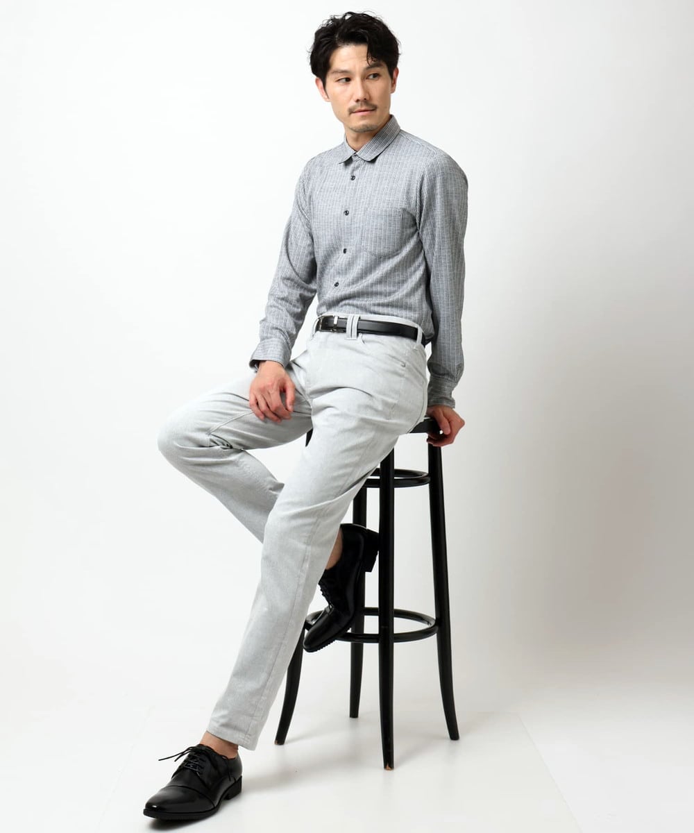 MKLAF03090 MK MICHEL KLEIN HOMME(MKミッシェルクランオム) ガムストレッチパンツ ホワイト