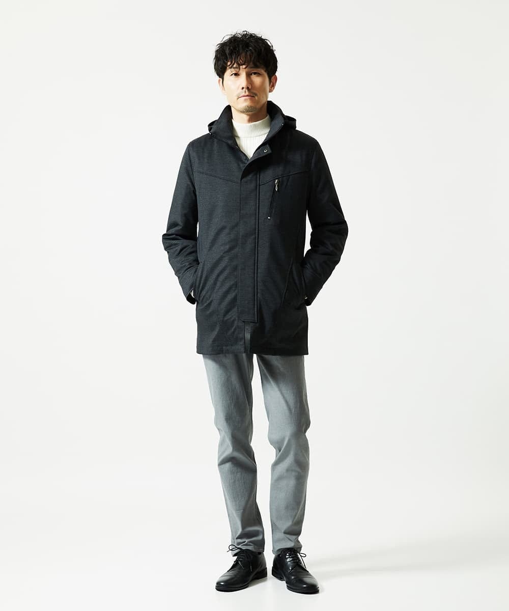 MKLAF03090 MK MICHEL KLEIN HOMME(MKミッシェルクランオム) 【強伸縮×超軽量】GUM（ガム）ストレッチパンツ グレー