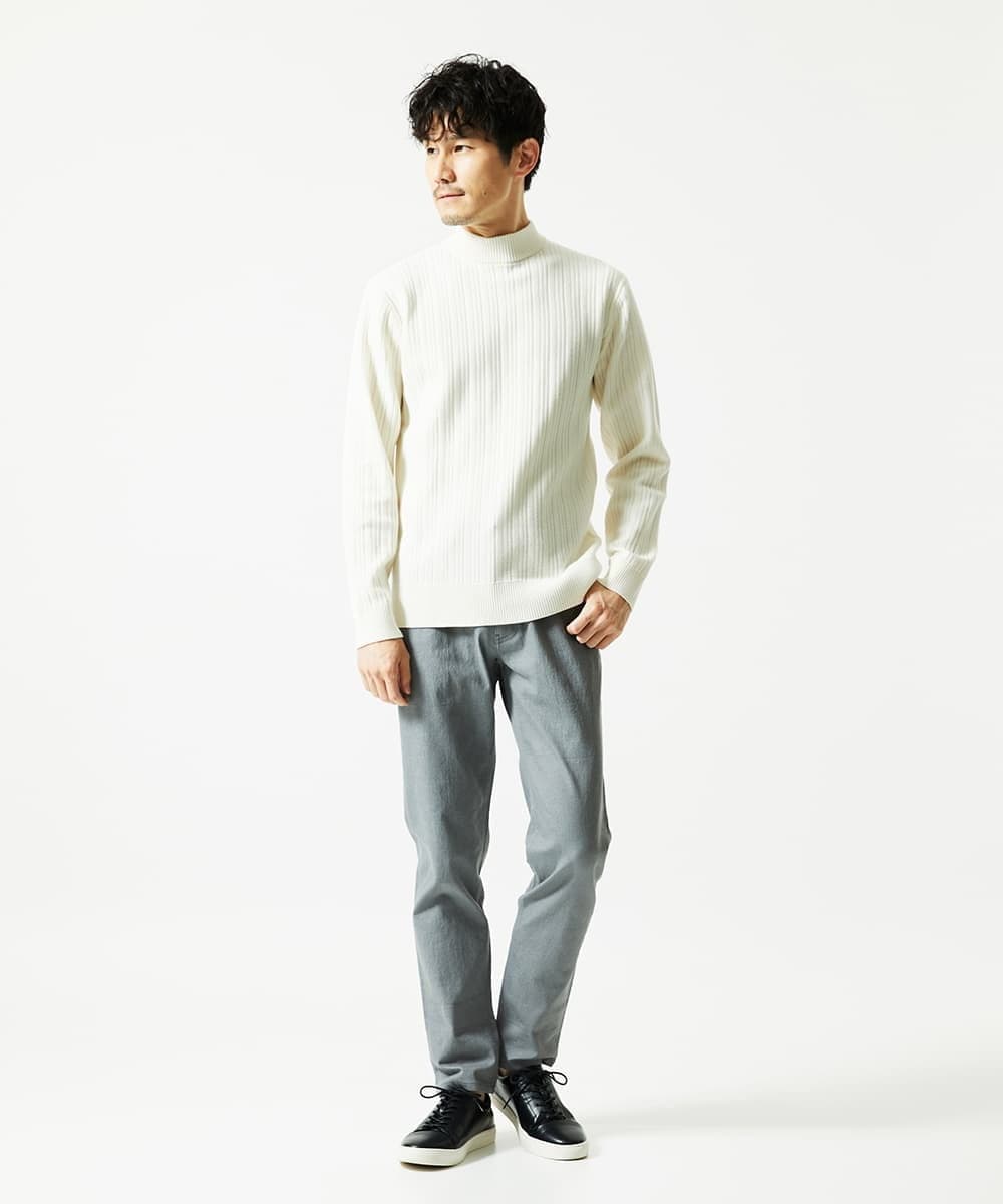MKLAF03090 MK MICHEL KLEIN HOMME(MKミッシェルクランオム) 【強伸縮×超軽量】GUM（ガム）ストレッチパンツ グレー