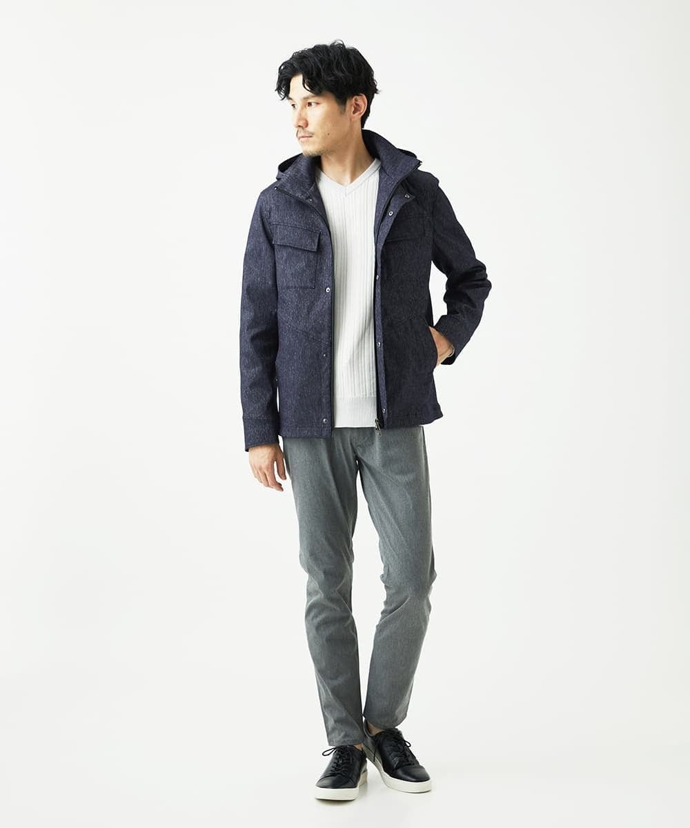 MKLAF04090 MK MICHEL KLEIN HOMME(MKミッシェルクランオム) マジックストレッチパンツ「2025AW」 グレー