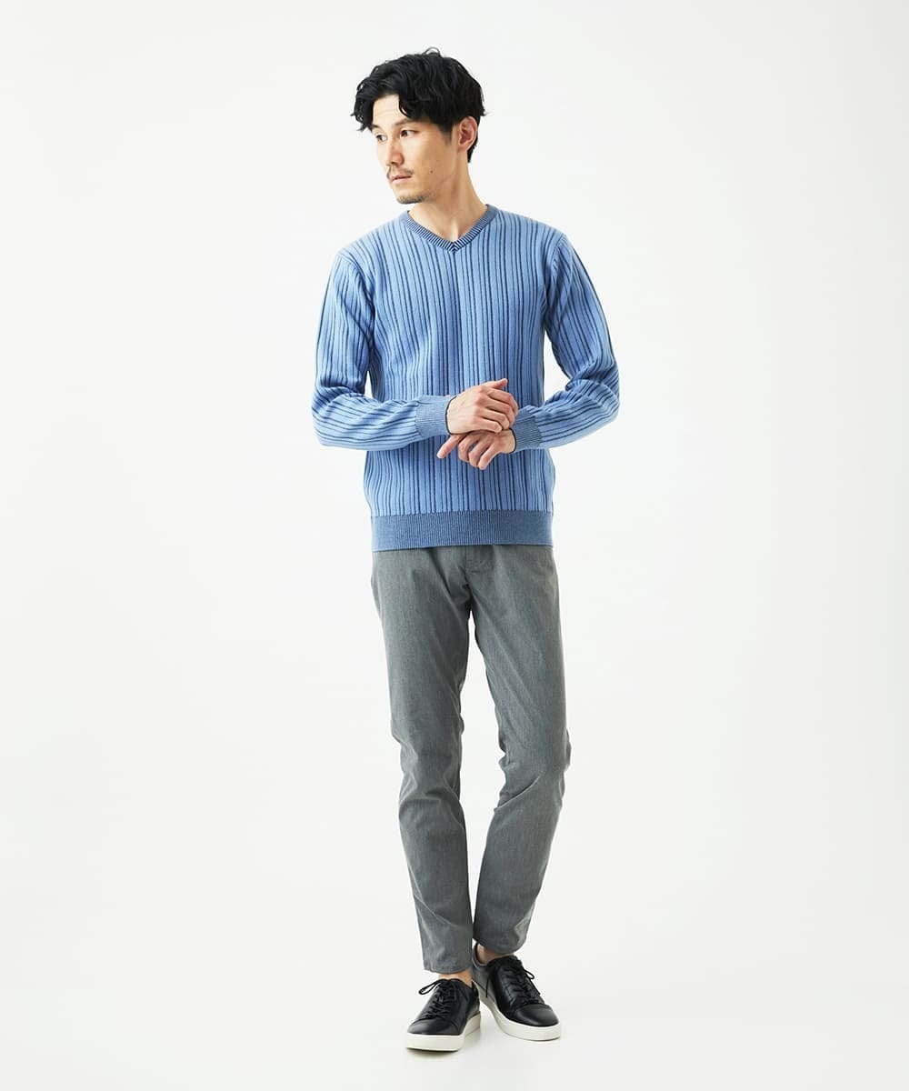 MKLAF04090 MK MICHEL KLEIN HOMME(MKミッシェルクランオム) マジックストレッチパンツ「2025AW」 グレー