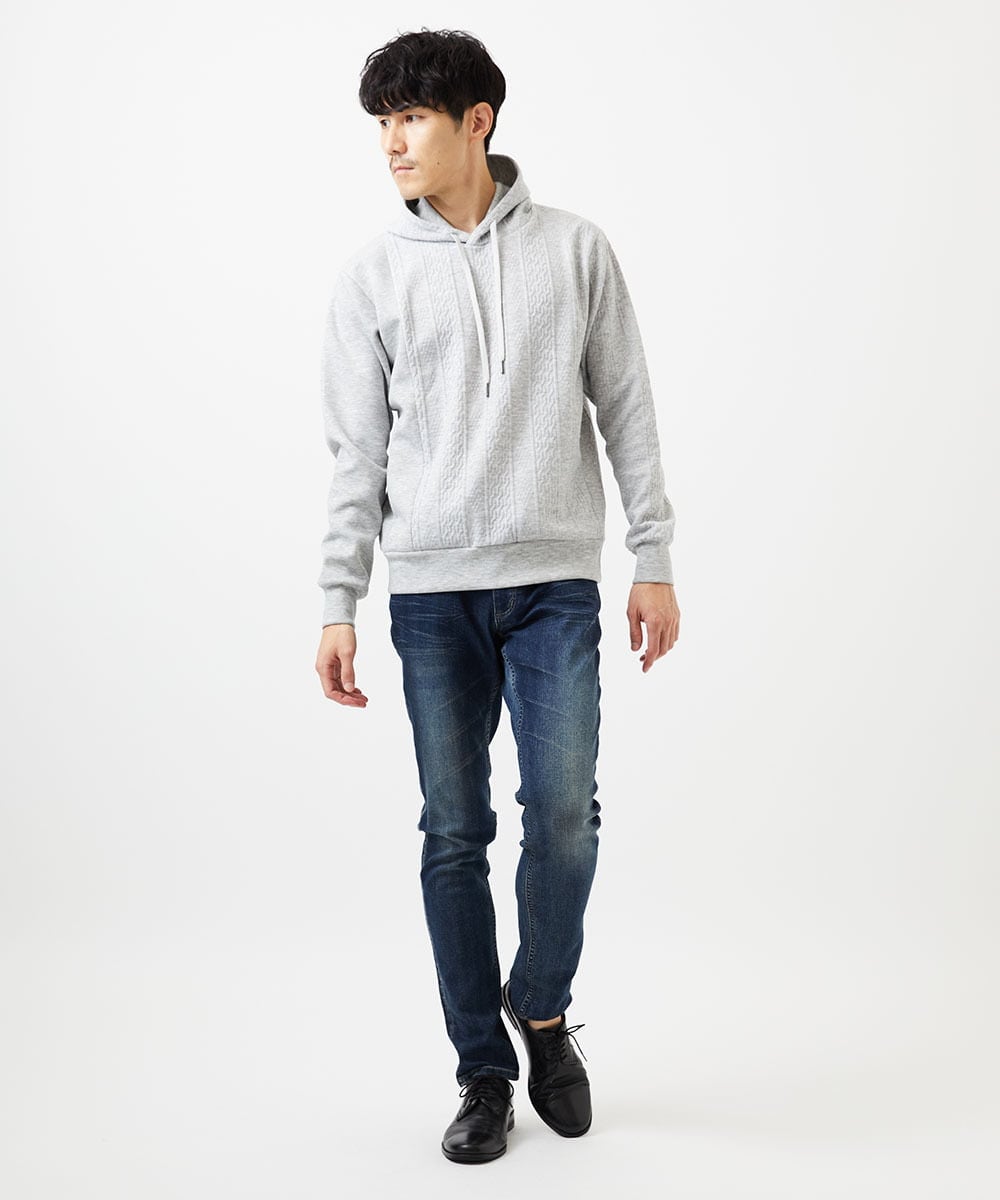 MKLAF12130 MK MICHEL KLEIN HOMME(MKミッシェルクランオム) 【４サイズ展開／ストレッチ】ビンテージストレッチデニム ブルー